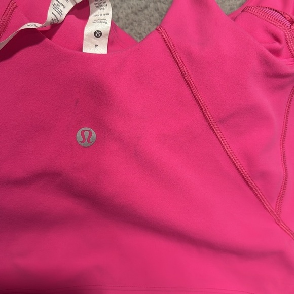 Women Lululemon Align Cropped Tank Top Ripened Raspberry Size 4 Vibrant - Picture 5 of 6
